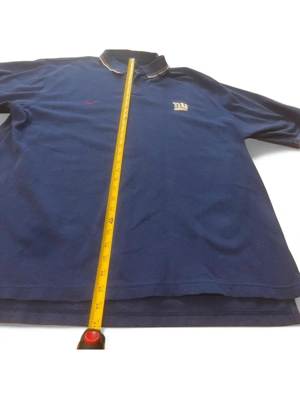 Y2K Nike New York Giants Blue Polo Shirt - Size XL
